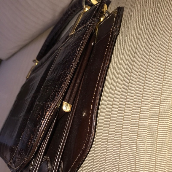 Vtg Genuine Alligator magnificent clutch purse bag - Picture 4 of 8